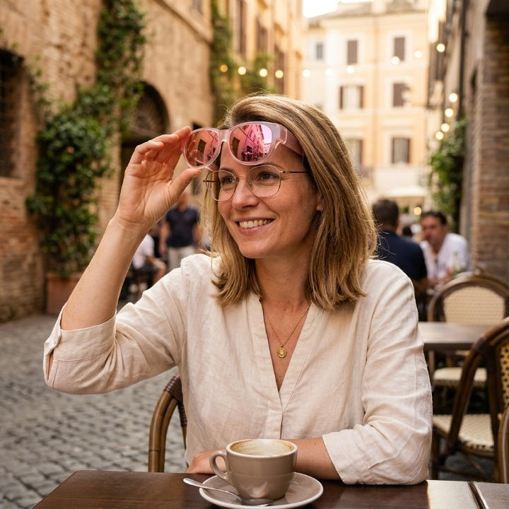 Cat-Eye Clip-On Sunglasses color options
