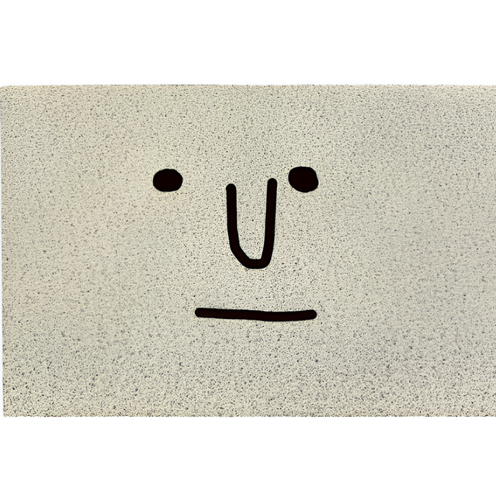 Cheeky Smiley Print Doormat