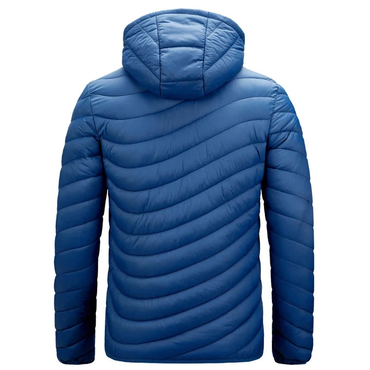 Chevron-Quilted Hooded Puffer Jacket alternate view 3
