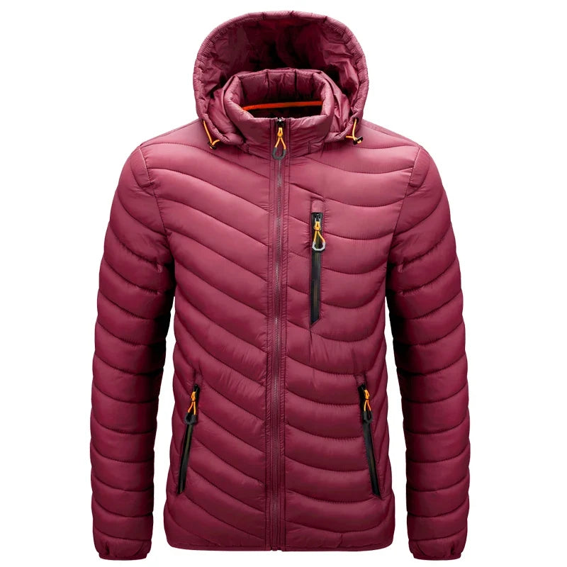Chevron-Quilted Hooded Puffer Jacket alternate view 4