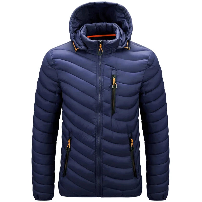 Chevron-Quilted Hooded Puffer Jacket alternate view 6