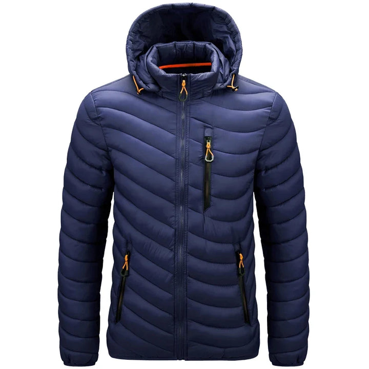 Chevron-Quilted Hooded Puffer Jacket alternate view 6