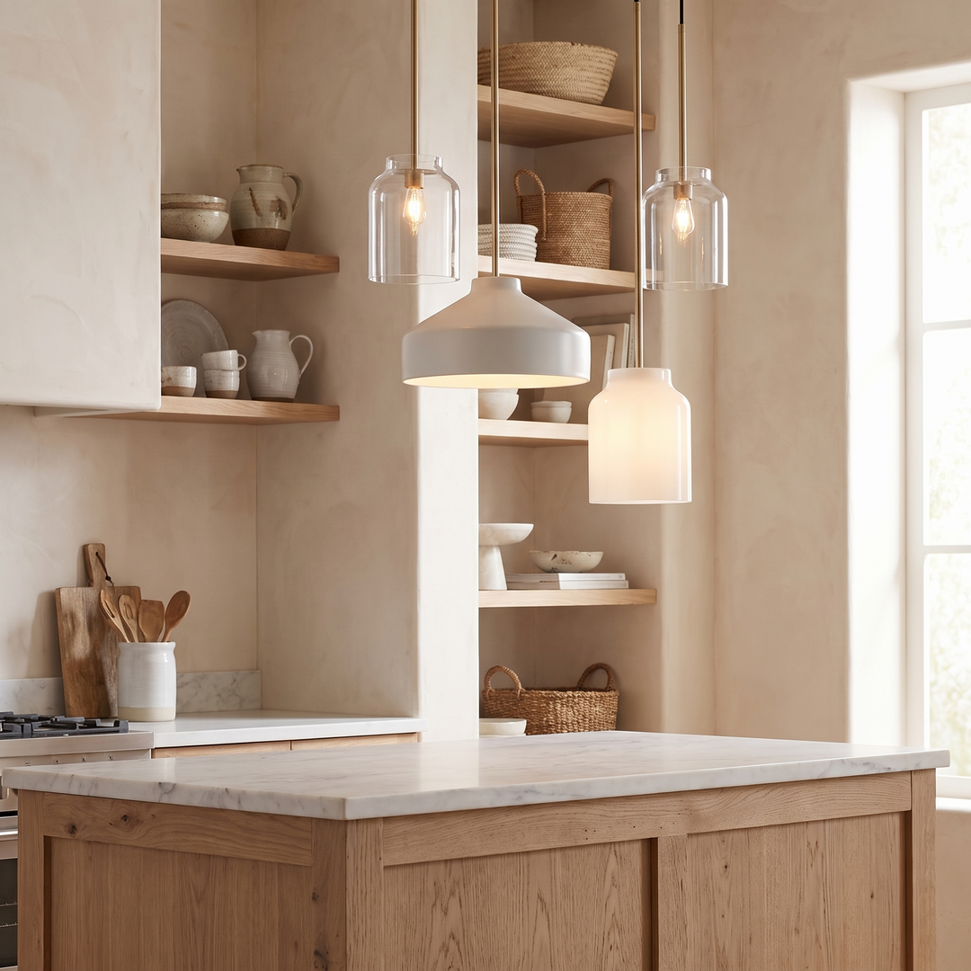 Nordic Matte Metal Pendant