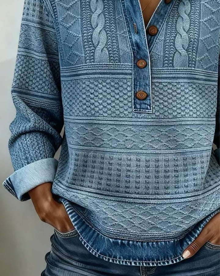 Collared Cable-Knit Sweater alternate view 4