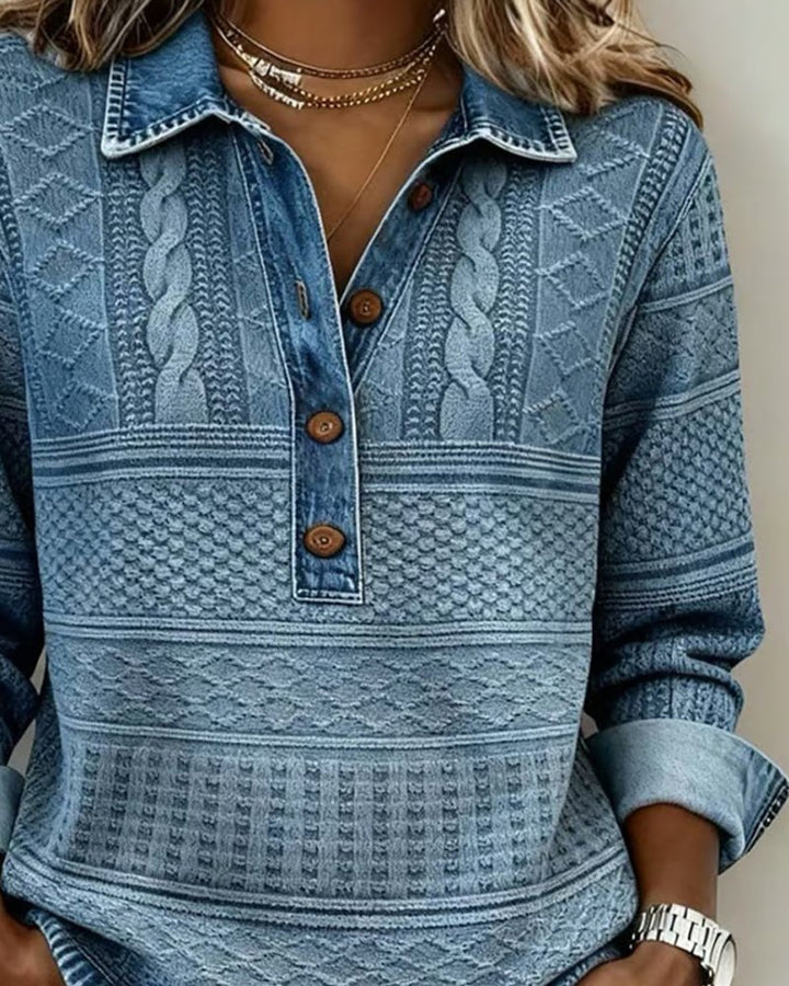 Collared Cable-Knit Sweater alternate view 5