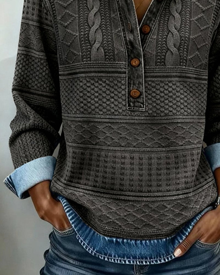 Collared Cable-Knit Sweater alternate view 6