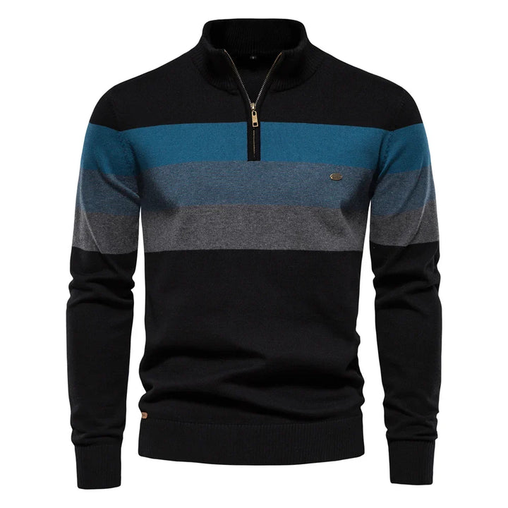 Color-Block Quarter-Zip Sweater alternate view 10
