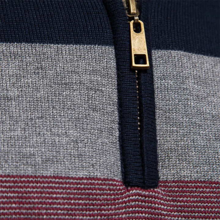 Color-Block Quarter-Zip Sweater alternate view 2