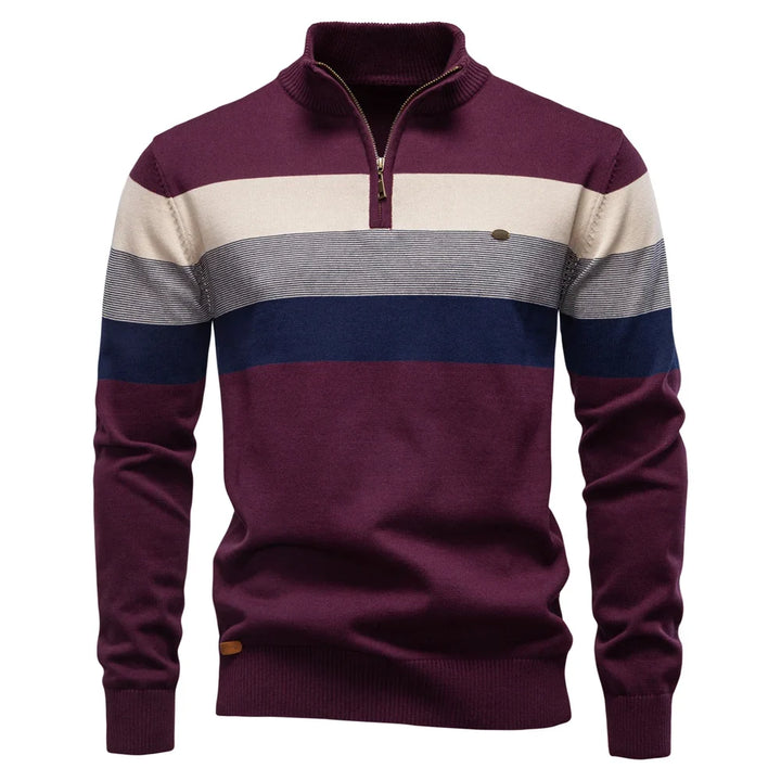 Color-Block Quarter-Zip Sweater alternate view 5
