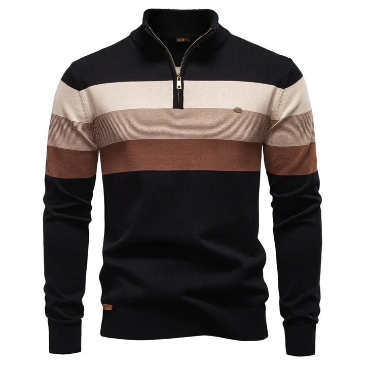 Color-Block Quarter-Zip Sweater alternate view 6