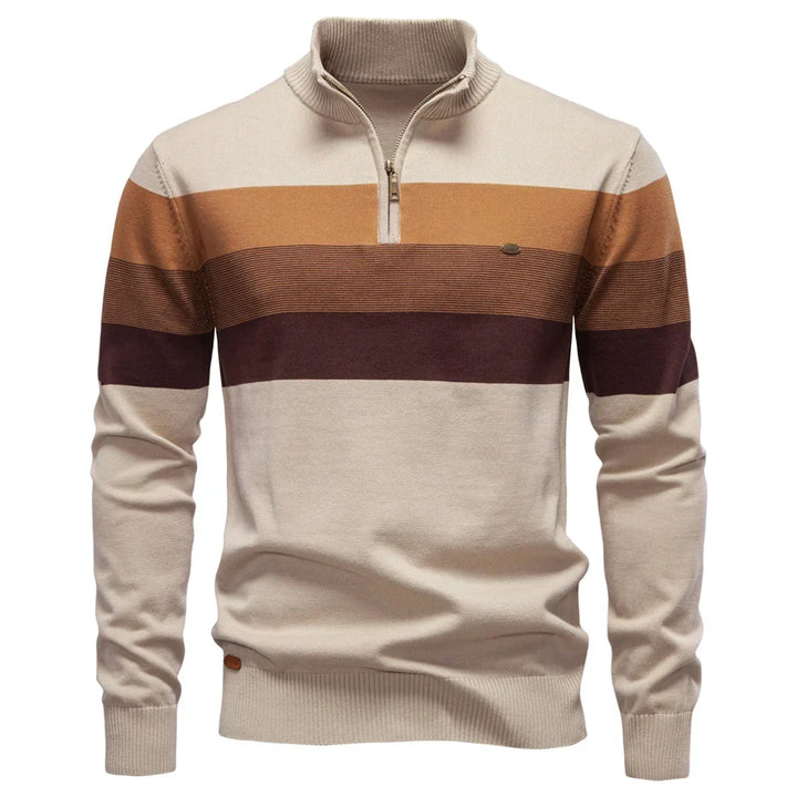 Color-Block Quarter-Zip Sweater alternate view 7