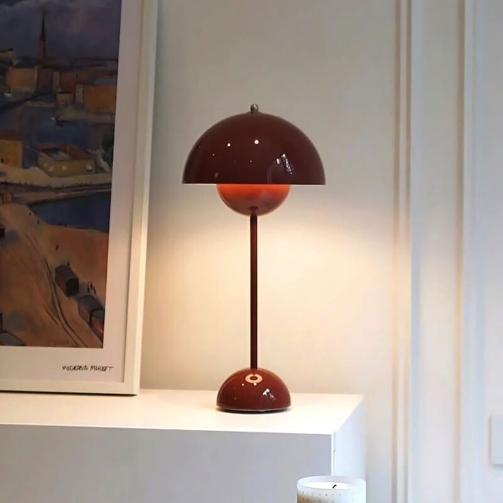 Color-Changing Mushroom Table Lamp front view