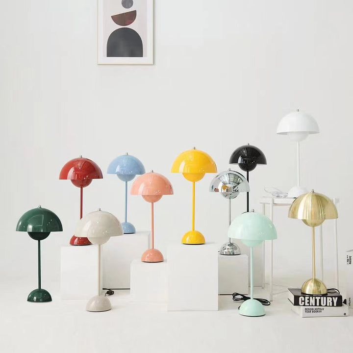 Color-Changing Mushroom Table Lamp detail view