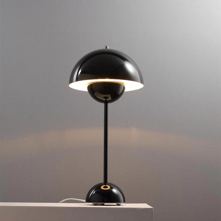 Color-Changing Mushroom Table Lamp angled view