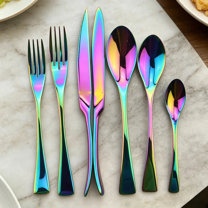 Colorful Stainless Steel Flatware Set - product view 11