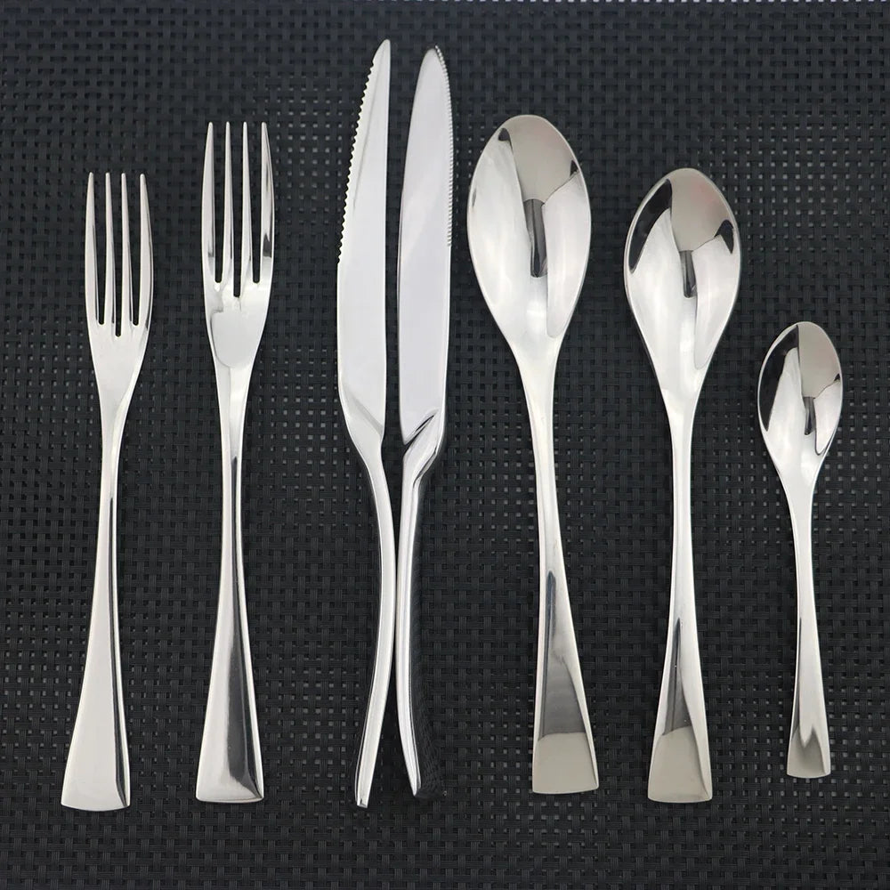 Silver Stainless Steel Silverware Set product view