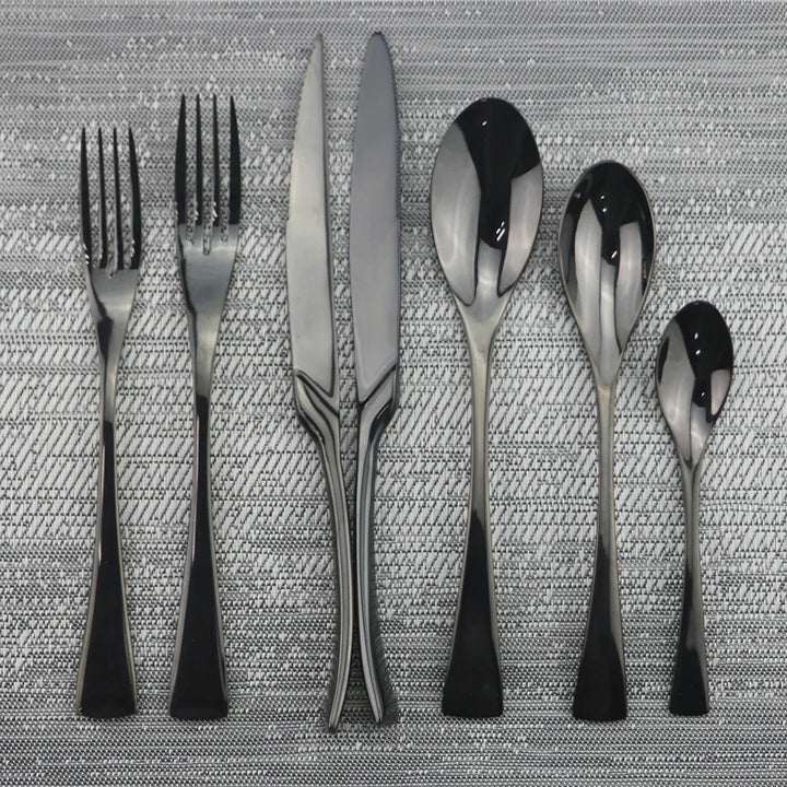 Rose Gold Stainless Steel Silverware Set product view