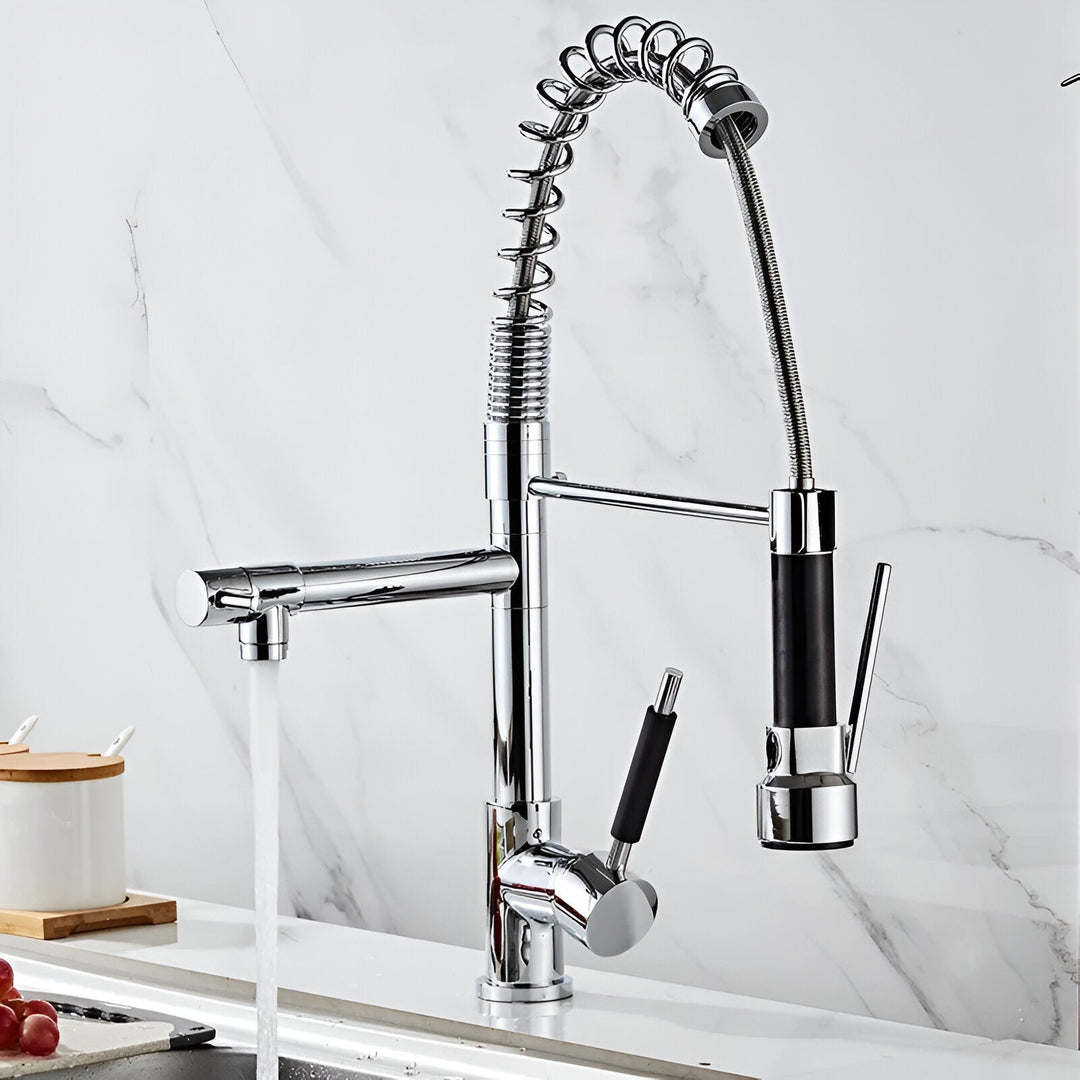 Commercial-Style Pull-Down Kitchen Faucet front view