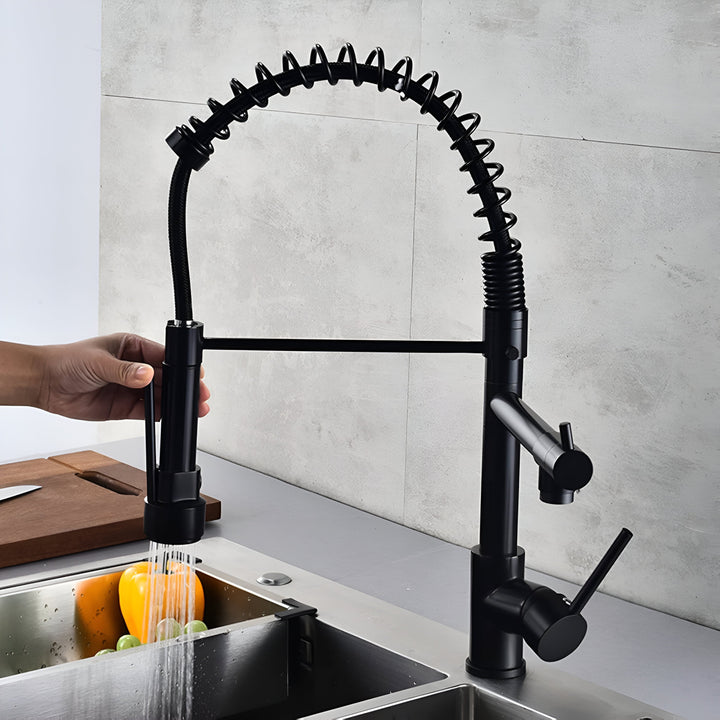 Commercial-Style Pull-Down Kitchen Faucet side view
