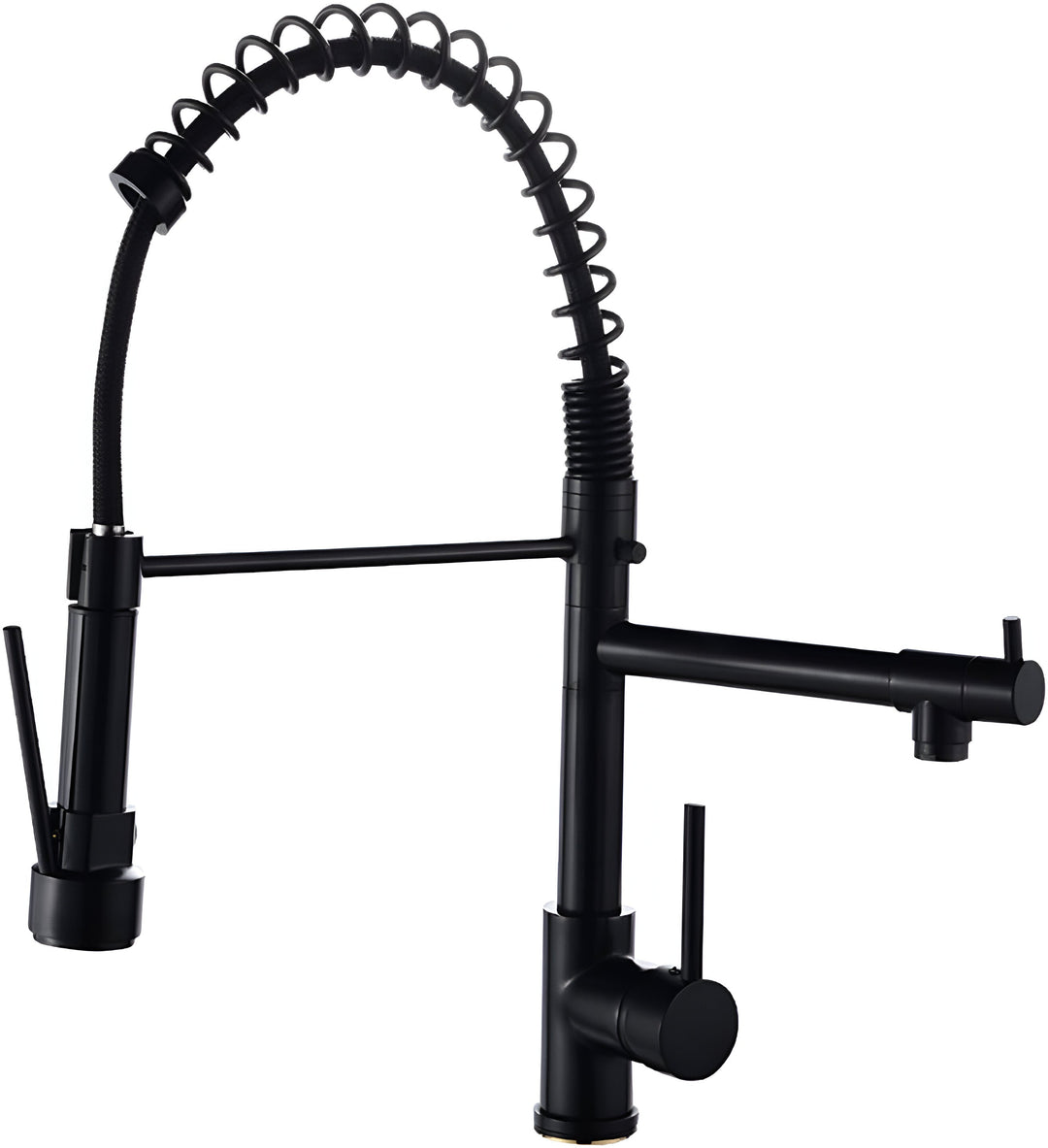 Commercial-Style Pull-Down Kitchen Faucet side angle
