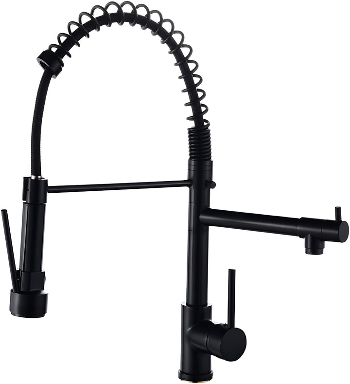 Commercial-Style Pull-Down Kitchen Faucet side angle