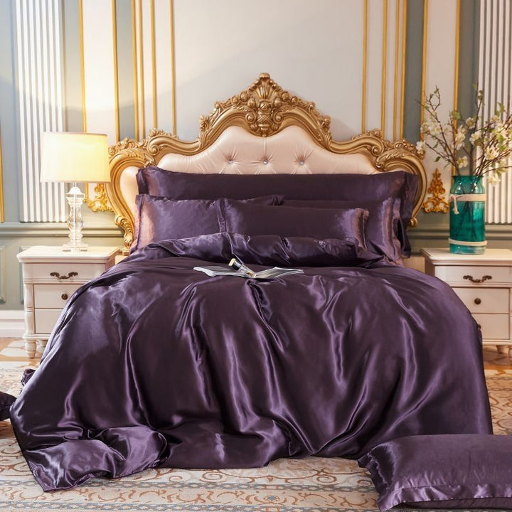Cooling Silk Bedding Set full bed styled