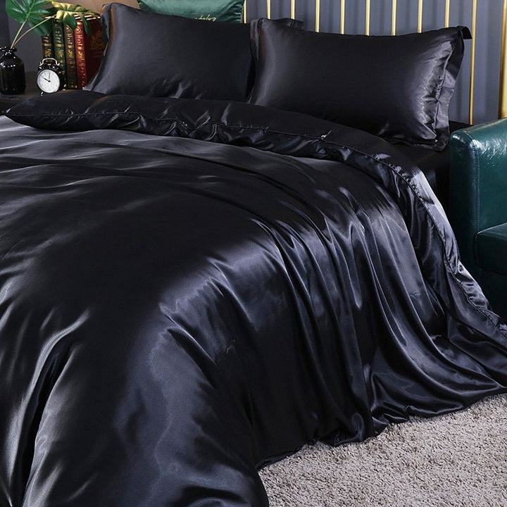 Cooling Silk Bedding Set fabric texture detail