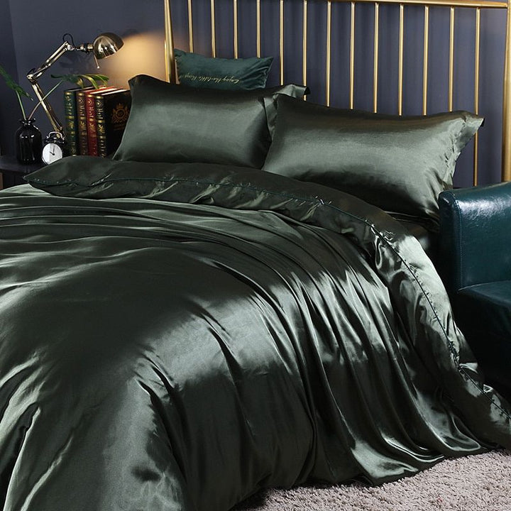 Cooling Silk Bedding Set bedroom setting