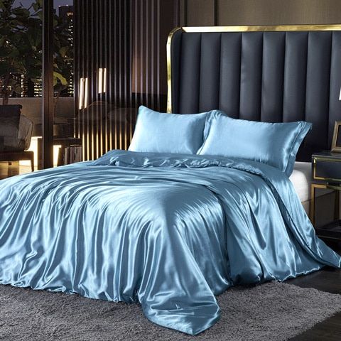 Cooling Silk Bedding Set size chart