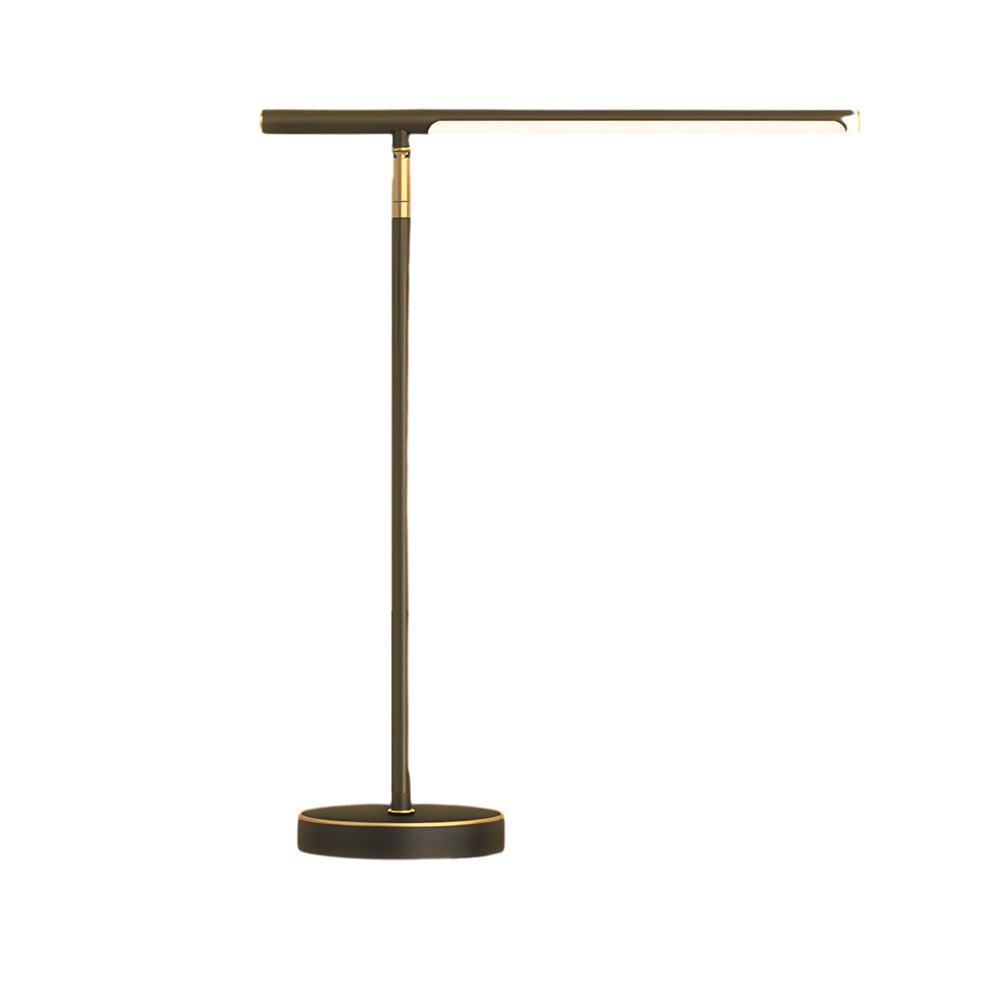Copper Desk Lamp on desk with books lifestyle