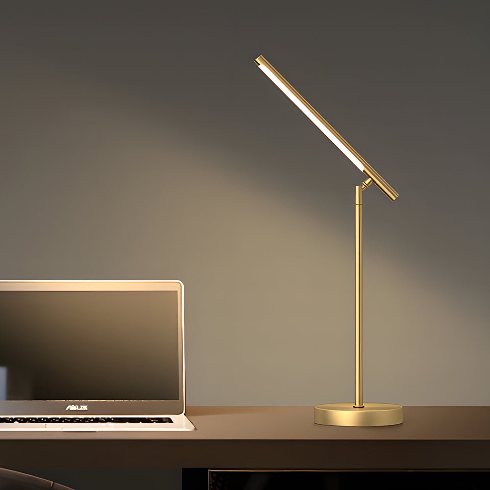 Copper Desk Lamp focused task lighting lifestyle