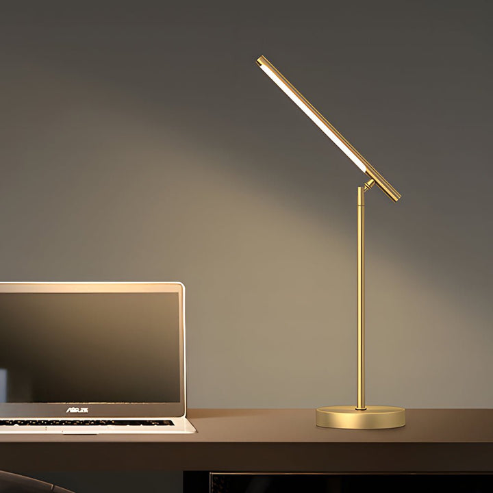 Copper Desk Lamp focused task lighting lifestyle