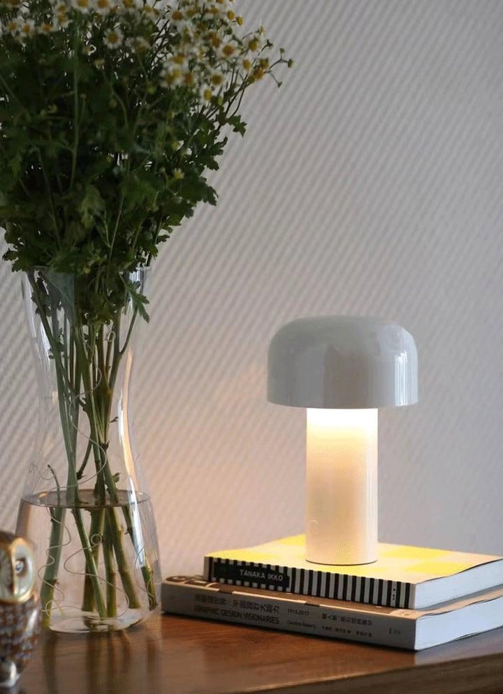 Cordless Rechargeable Mushroom Lamp angled view