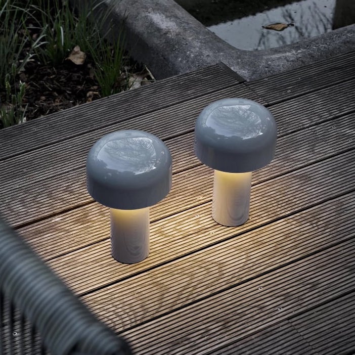 Cordless Rechargeable Mushroom Lamp angled view