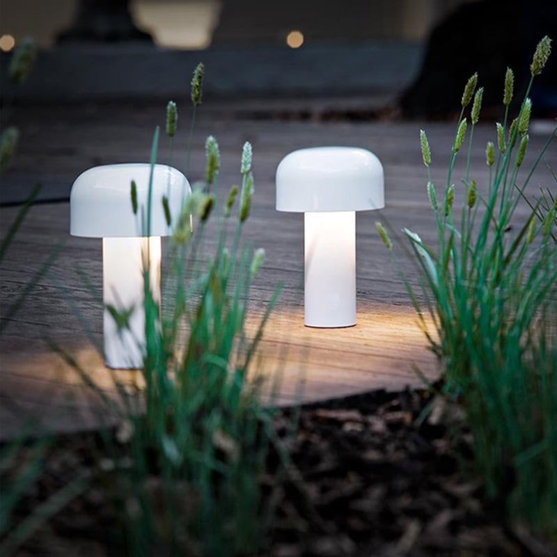 Cordless Rechargeable Mushroom Lamp outdoor lifestyle
