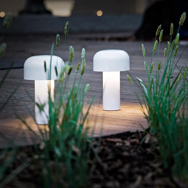Cordless Rechargeable Mushroom Lamp outdoor lifestyle