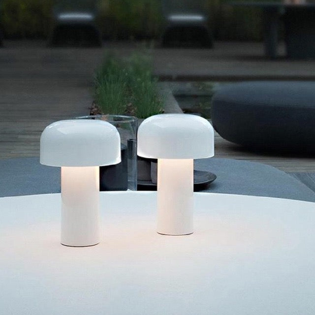 Cordless Rechargeable Mushroom Lamp detail view