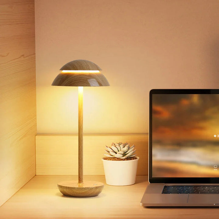 Cordless Rechargeable LED Table Lamp with Touch Dimming, Scandinavian Style for Home