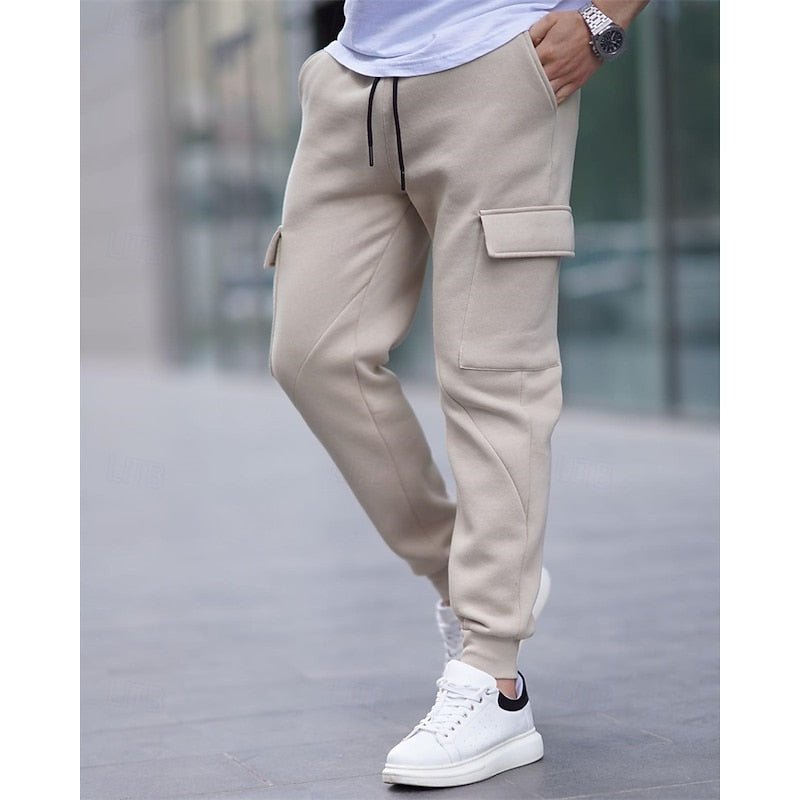 Apricot Cuffed Cargo Joggers front view