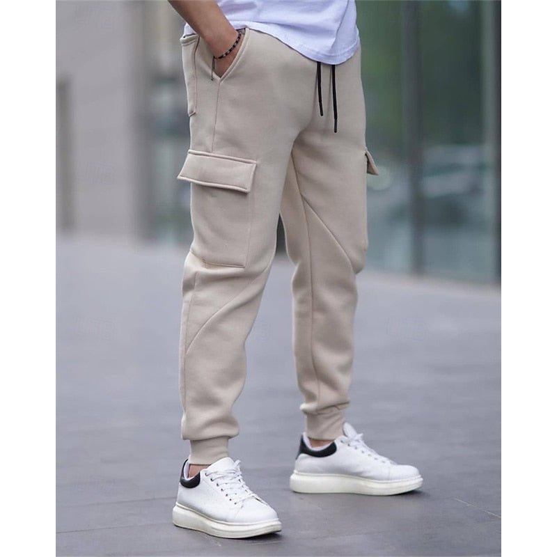 Apricot Cuffed Cargo Joggers side view