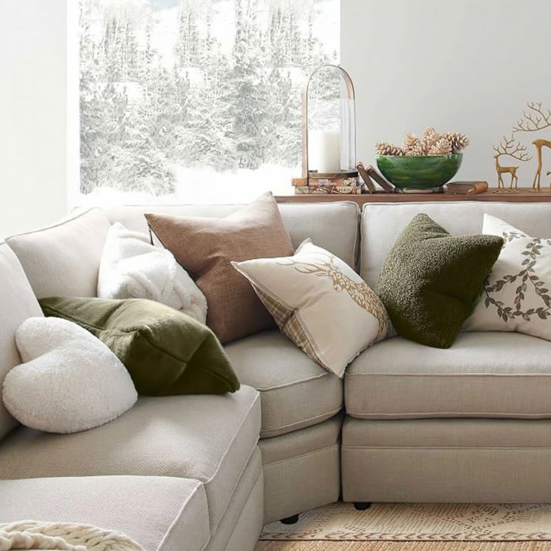 Cozy Faux Fur Cushion Cover lifestyle setting