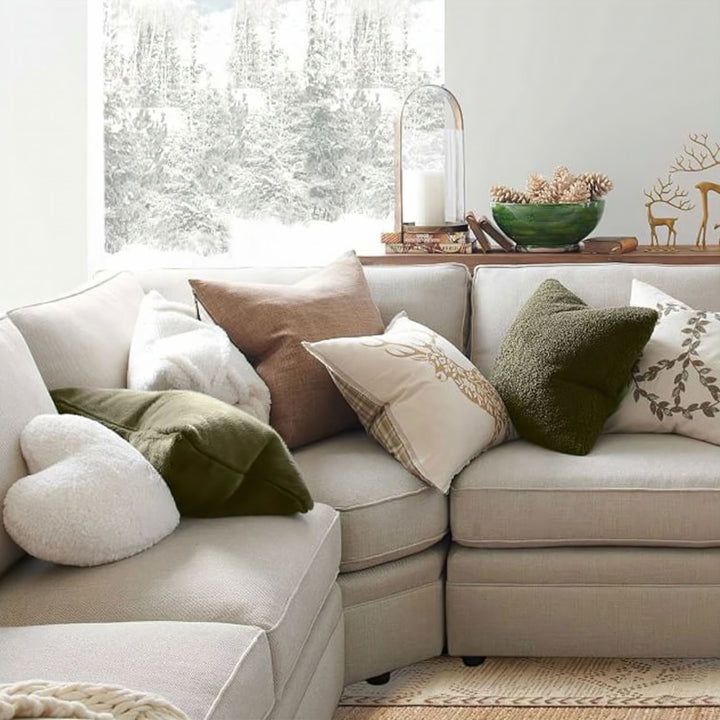Cozy Faux Fur Cushion Cover lifestyle setting