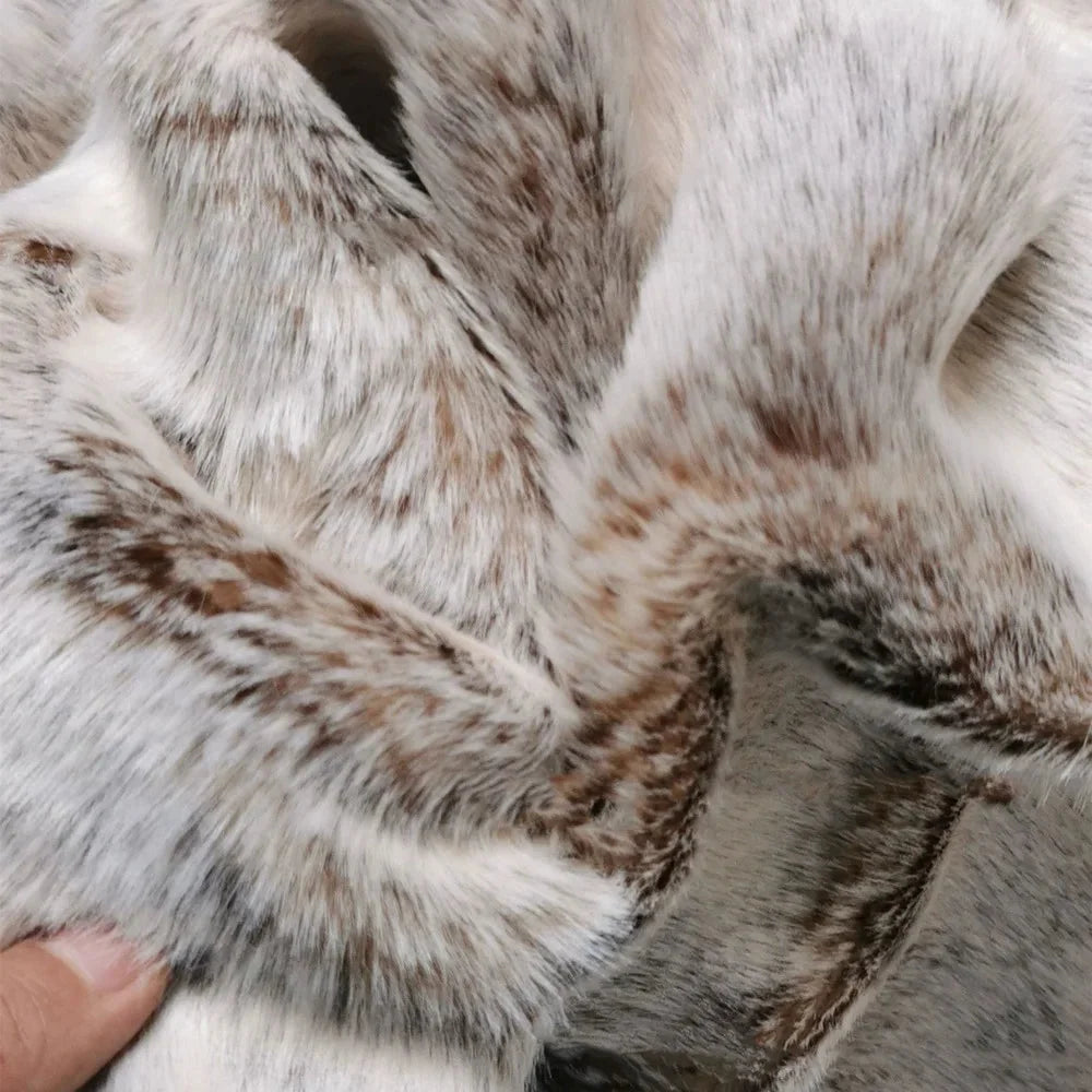 Cozy Faux Fur Throw Blanket texture detail