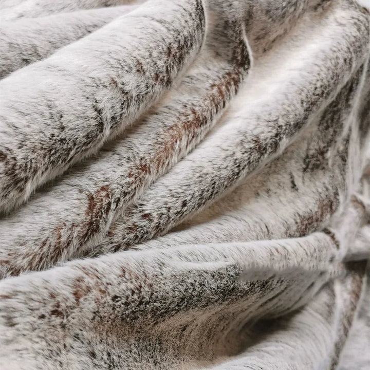 Cozy Faux Fur Throw Blanket size comparison