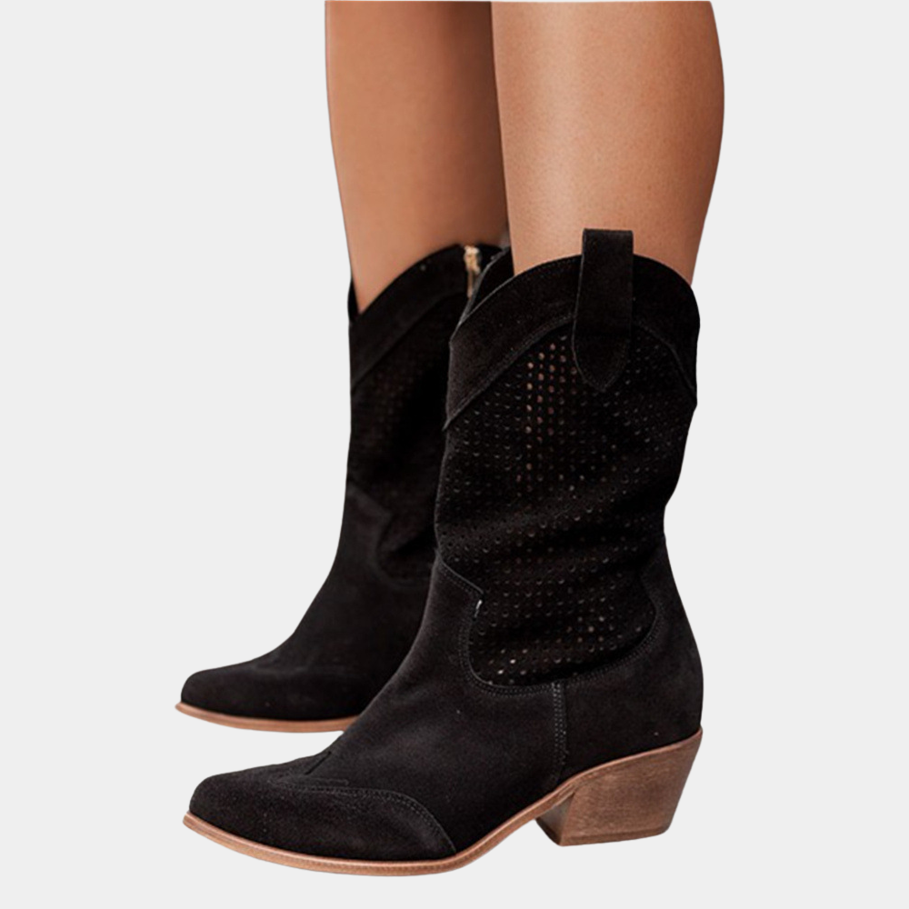 Black Western Cowboy Boots view 3