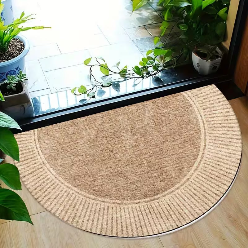 Handwoven Semicircle Entry Mat lifestyle