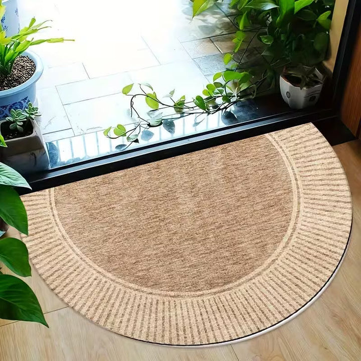 Handwoven Semicircle Entry Mat lifestyle