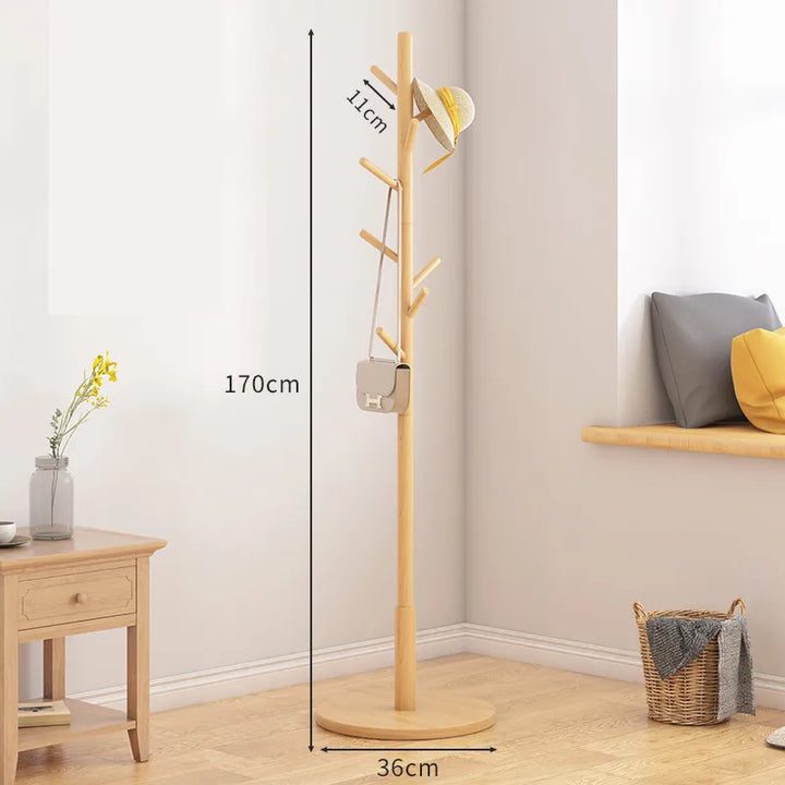 Wooden Freestanding Coat Rack