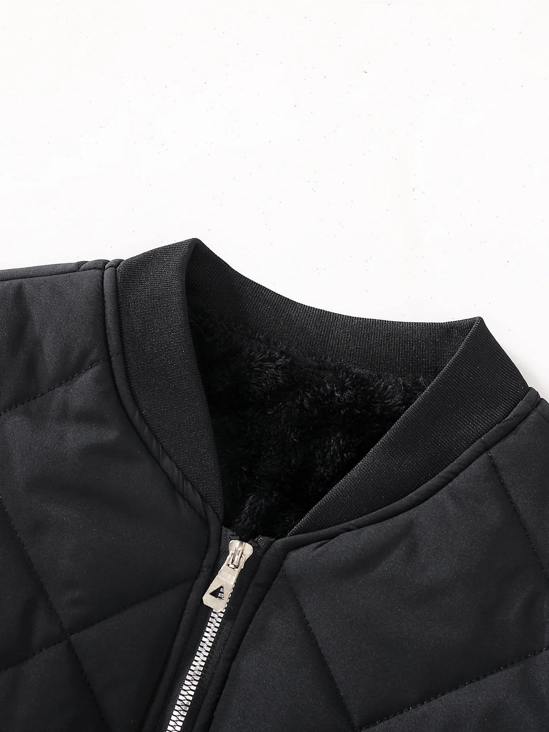 Diamond-Quilted Bomber Jacket alternate view 4