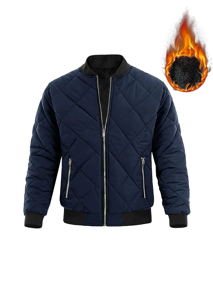 Diamond-Quilted Bomber Jacket alternate view 7